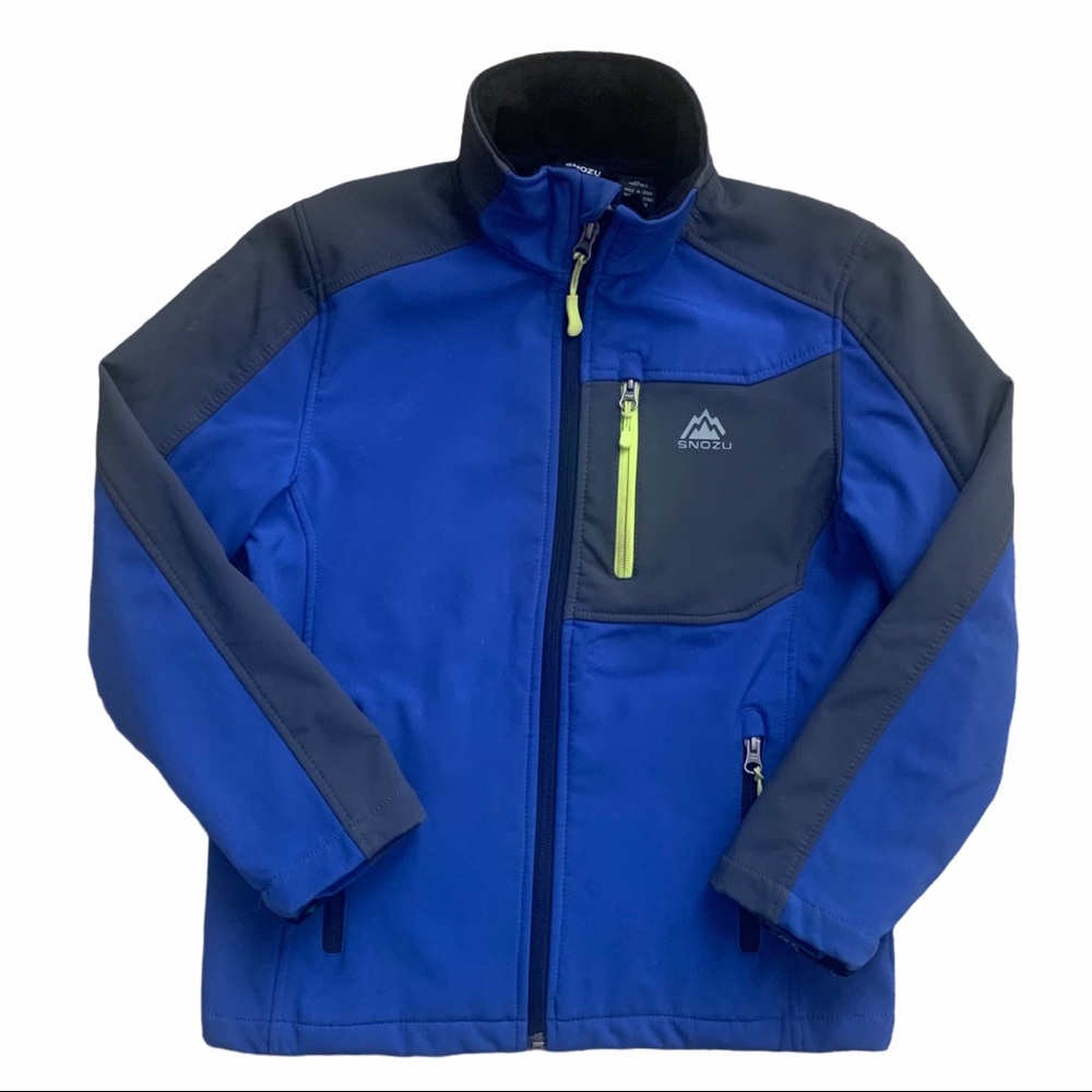 Snozu Blue Softshell Fleece Lined Ski Jacket